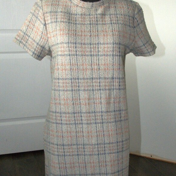 Zara Trafaluc Plaid Short Sleeve Dress - Picture 1 of 6